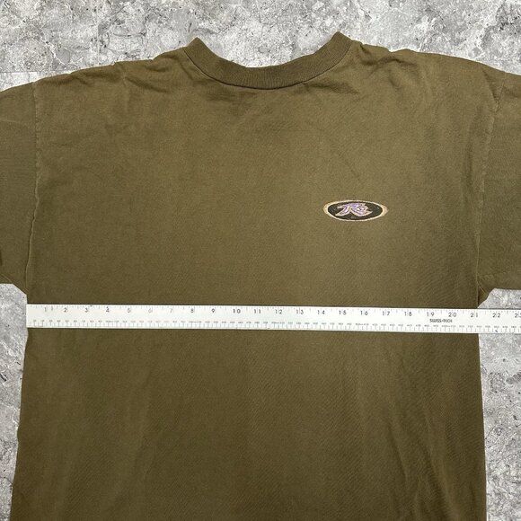 Vintage Y2K Ripzone Skull Shirt Mens XL Short Sleeve Crew Neck Pullover Brown - Picture 8 of 9